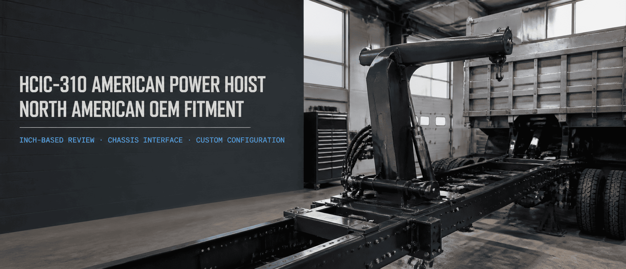 HCIC savo HCIC-310 American Power Hoist išteklių centre įdeda coliais pagrįstą įrangą