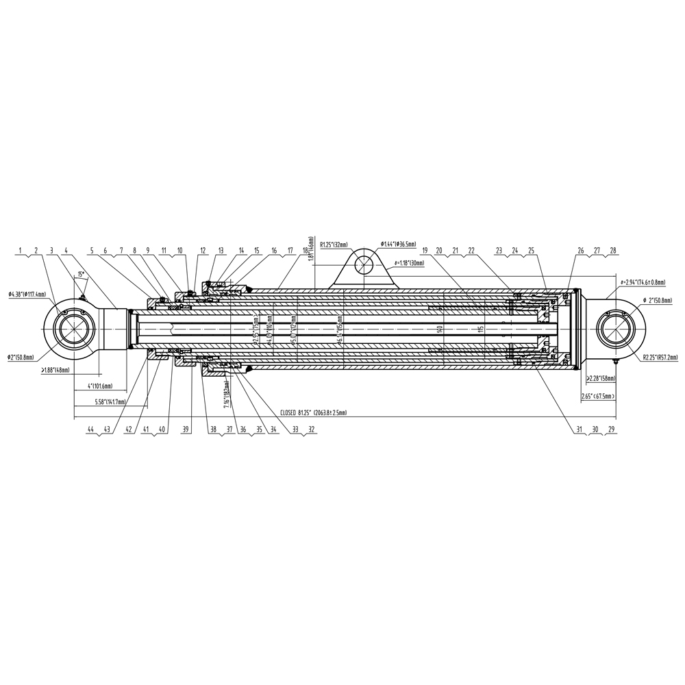 Packeject cilindras